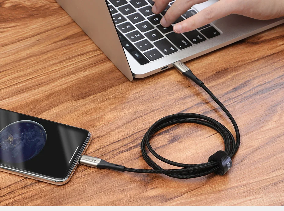Baseus 18 Вт USB кабель type C к ip-порту для iPhone samsung Xiaomi PD кабель для быстрой зарядки USB-C зарядное устройство кабель для мобильного телефона type-C