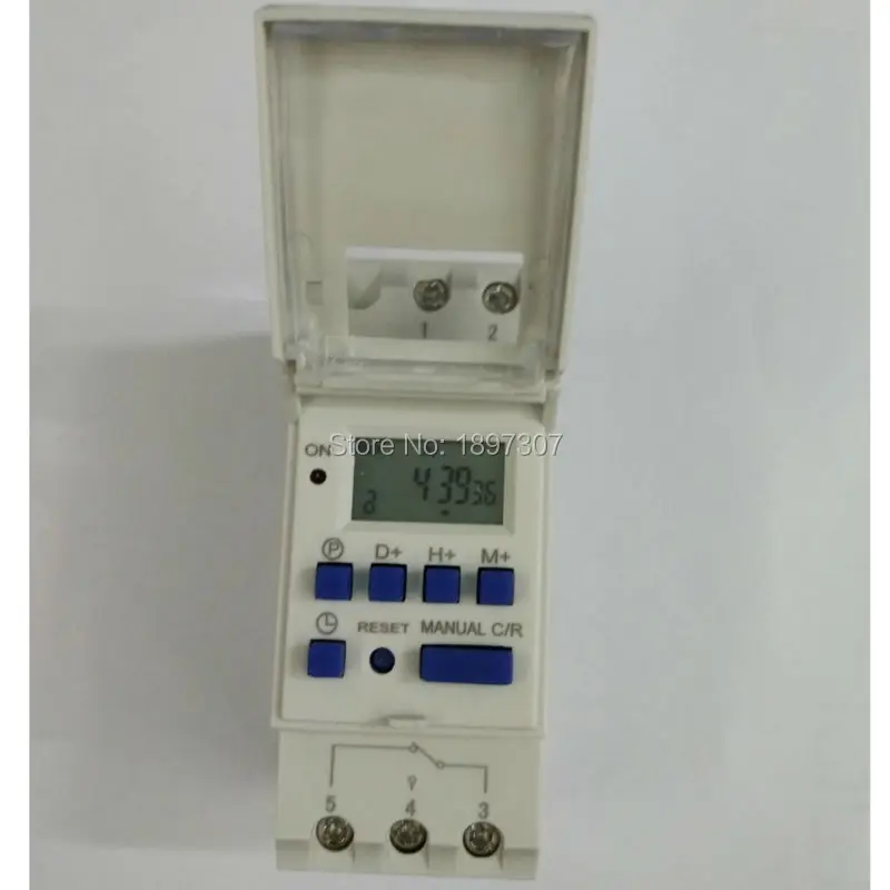 THC15A AC 220V Еженедельный программируемый электронный таймер цифровой
