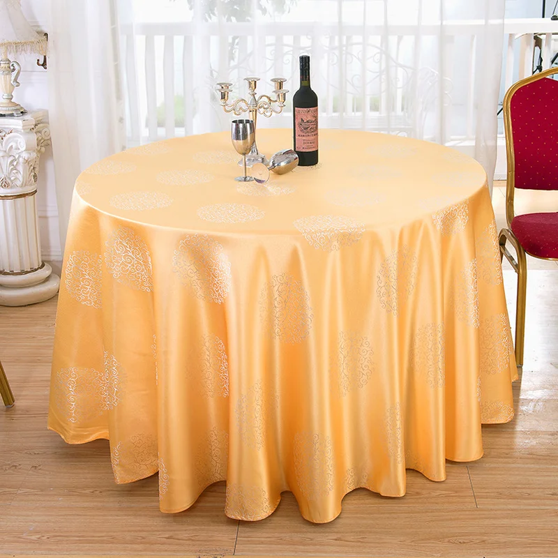 FANCAI Round Table Cloth Household Wedding Party Banquet Tablecloth Kitchen Table Cover FANCAI Round Table Cloth Household Wedding Party Banquet Tablecloth Kitchen Table Cover