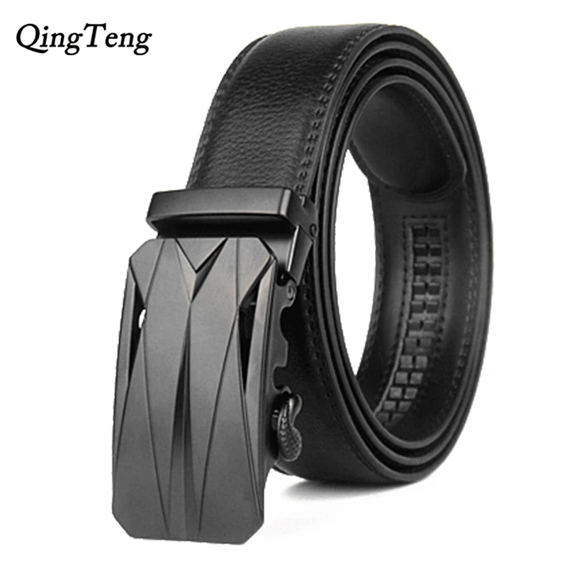 

Men's Leather Automatic Buckle Belt 130 Cm Luxury Designer High Quality Male Cowboy Strap Mens Belts For Men For Jeans Waistband
