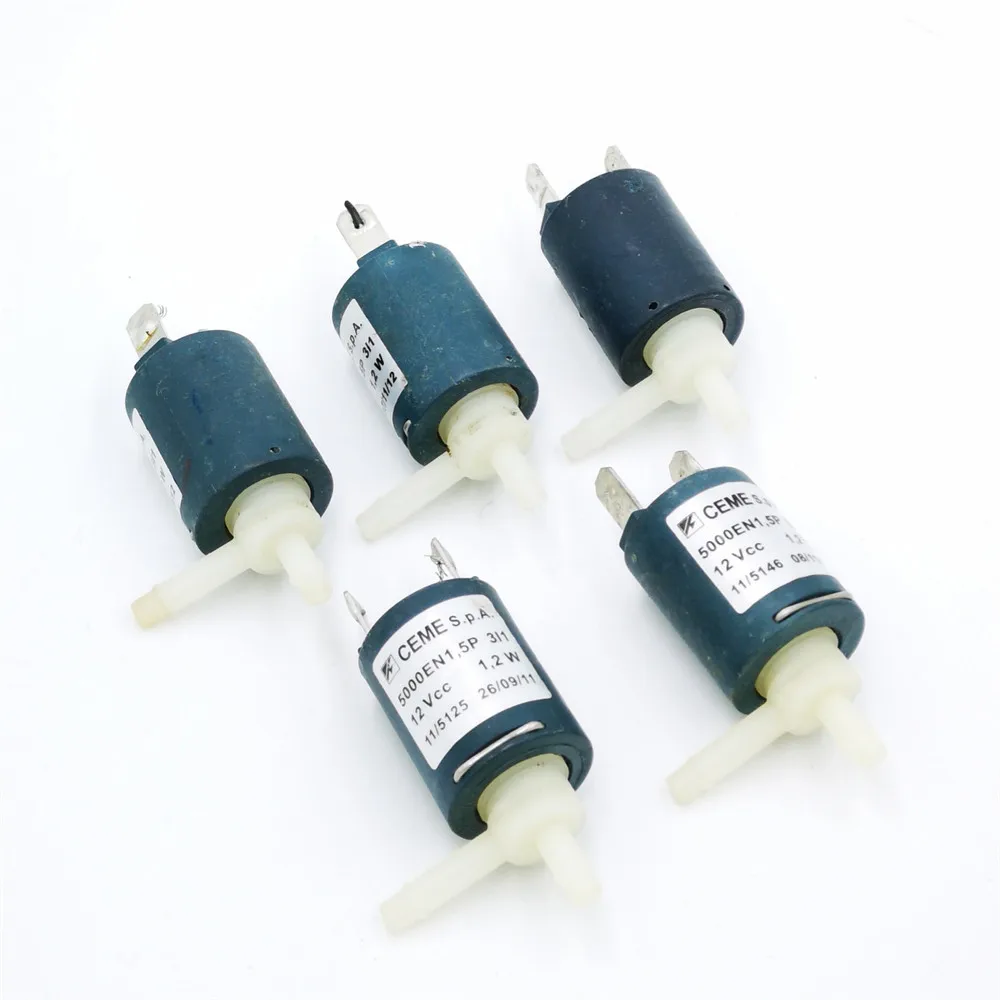 

5PCS/LOT Used Italy CEME DC 12V solenoid valve Miniature electric water valve Vent valve Normally closed