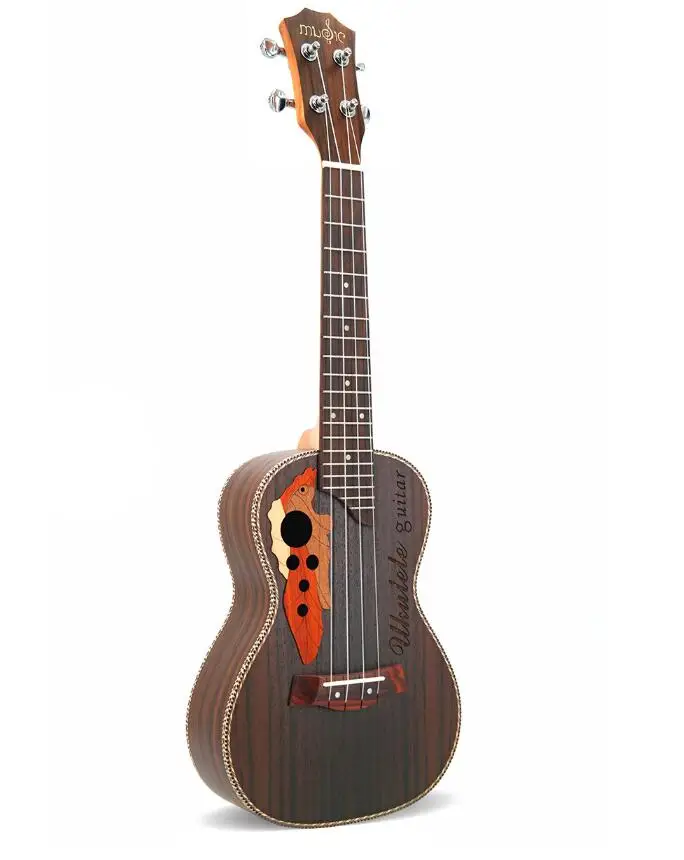 

23 inch ukulele small guitar grape hole rosewood beginner entry guitar instrument free shipping