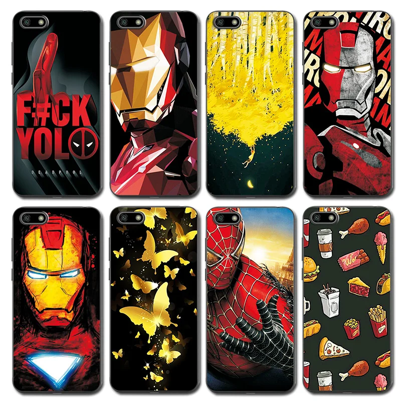 

Novelty Phone Case For Huawei Honor 7A Cover Honor 7A Avengers Iron Man Silicone Case Coque For Huawei Honor 7A DUA-L22 5.45''
