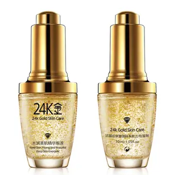 

30ml/bottle 24K Gold Whiten Moisturizing Hydrating Essence Serum for Face Firming lift Skin Care Face Serum Whitening Day Creams