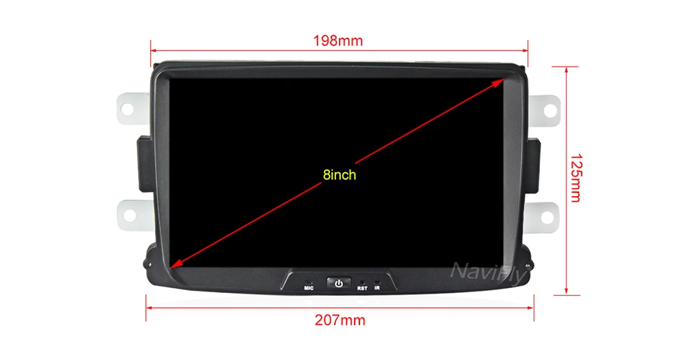 Clearance NaviFly Pure Android9.0 IPS Screen DSP Car Audio multimedia player for Renault Dacia Duster Sandero Lodgy Dokker car DVR camera 6