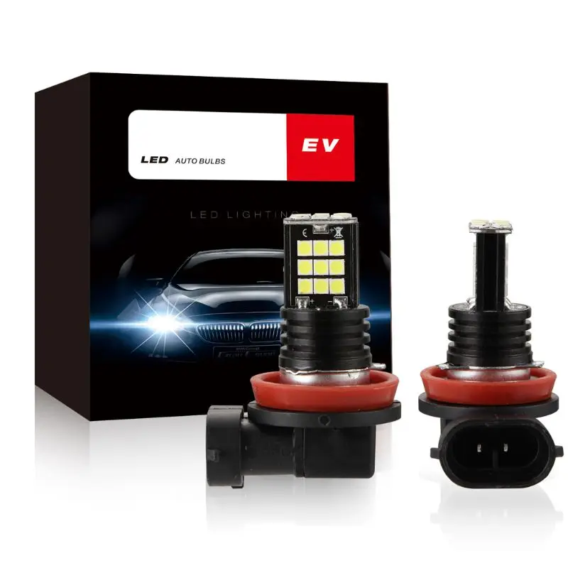 

DC12V-H11-24 LED Bulbs Car Anti-Fog Lamp A Pair Of White Light Replacement For Driving Lamp Automotive