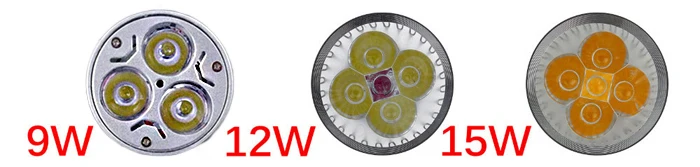 GU10 LED 9 Вт 12 Вт 15 Вт ГУ 10 COB светодиодные лампы светодиодные Spotlight AC85-265V ce/rohs теплый /холодный белый, бесплатная доставка