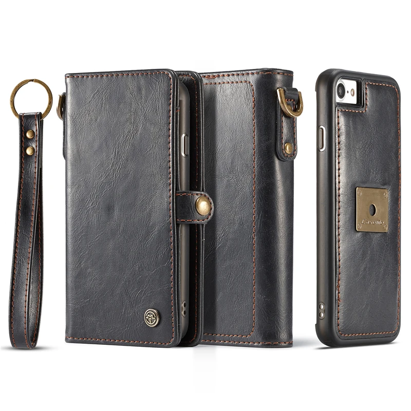 

For Apple iPhone 8 Wallet Case Magnetic Leather Flip Cover iPhone8 Case For Apple iPhone 8 Plus Wallet Case 8Plus 7Plus 6SPlus