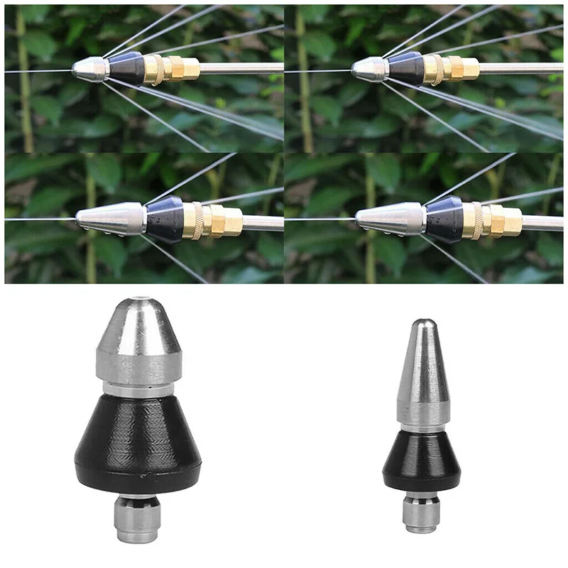 

1/4'' Quick Connect Pressure Washer Drain Sewer Cleaning Jetter Spray Nozzle New