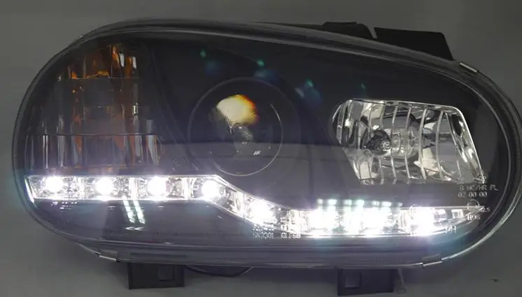 VLAND Заводская Автомобильная фара для гольфа MK4 2003 2004 2005 2006 LED светильник GTI H7 Bi-Xenon HID объектив Plug And Play водонепроницаемый