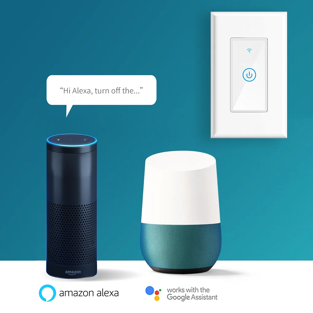 

New Meross MSS510 Smart Wi-Fi Wall Phone Remote Control Wireless Touch Light Switch for Amazon Alexa Google Assistant IFTTT