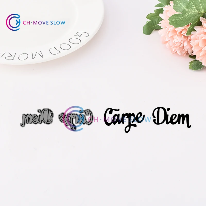 CH German Carpe Diem Metal Cutting Dies and stamps DIY Scrapbooking