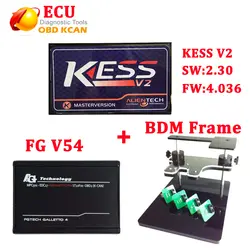 KESS V2 v2.3 мастер без маркеров Limited ЭБУ прошивка инструмент KESS v4.036 + BDM РАМА + fg tech V54 с доставка DHL