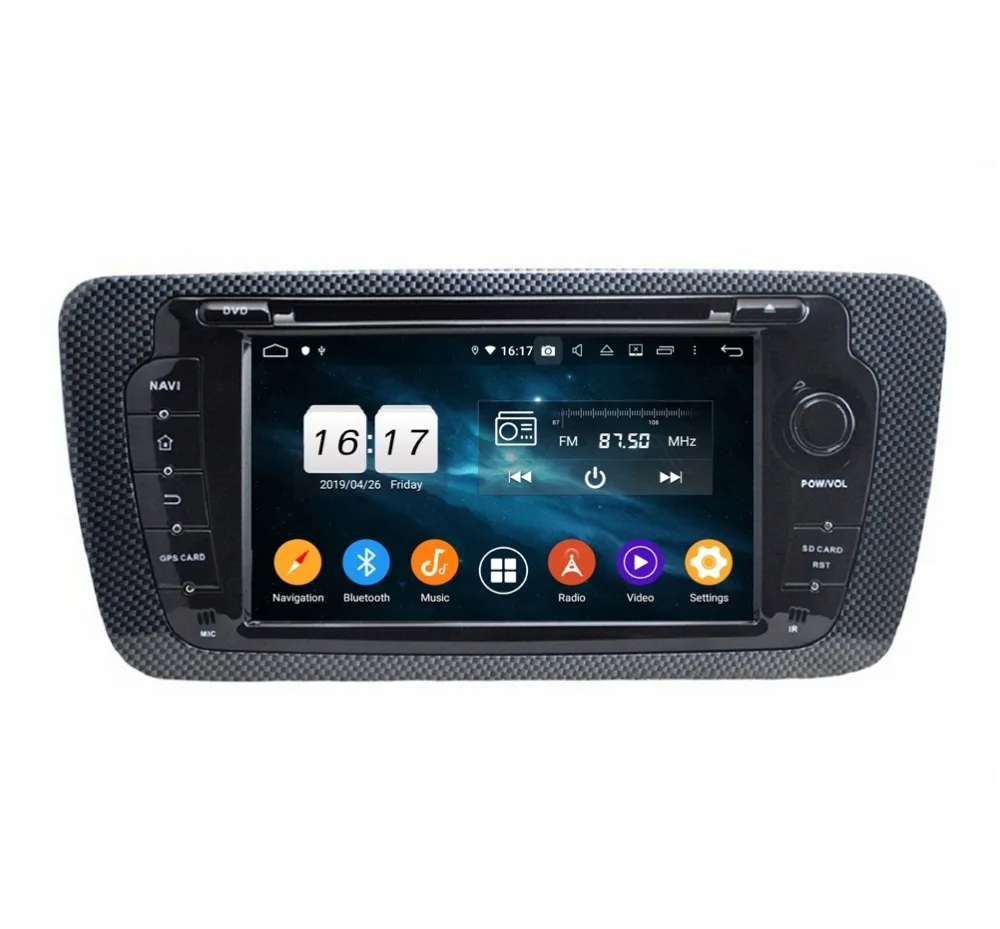 Sale 4GB RAM Octa Core 2 din 7" Android 9.0 Car Radio DVD Player for Seat Ibiza 2009-2014 GPS WIFI Bluetooth 4.2 USB DVR Mirror-link 3