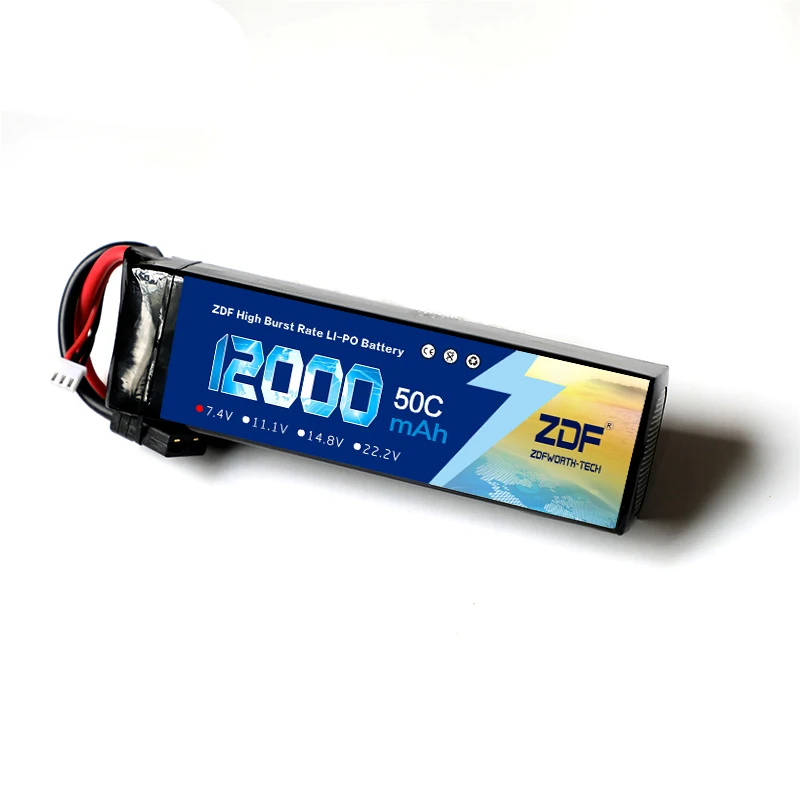 ZDF высокая скорость взрыва RC автомобиль Lipo батарея 2S 7,4 V 12000mah 50C Max 100C XT90/XT60/T разъем для Rc Самолет Traxxas автомобиль RC грузовик