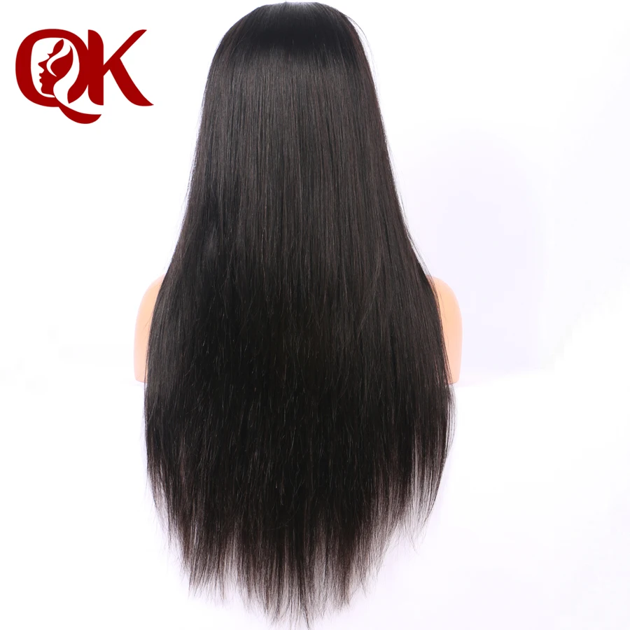  QueenKing Hair Human Hair Wigs PrePlucked For Black Women Remy Brazilian Straight Lace Front Wig Wi