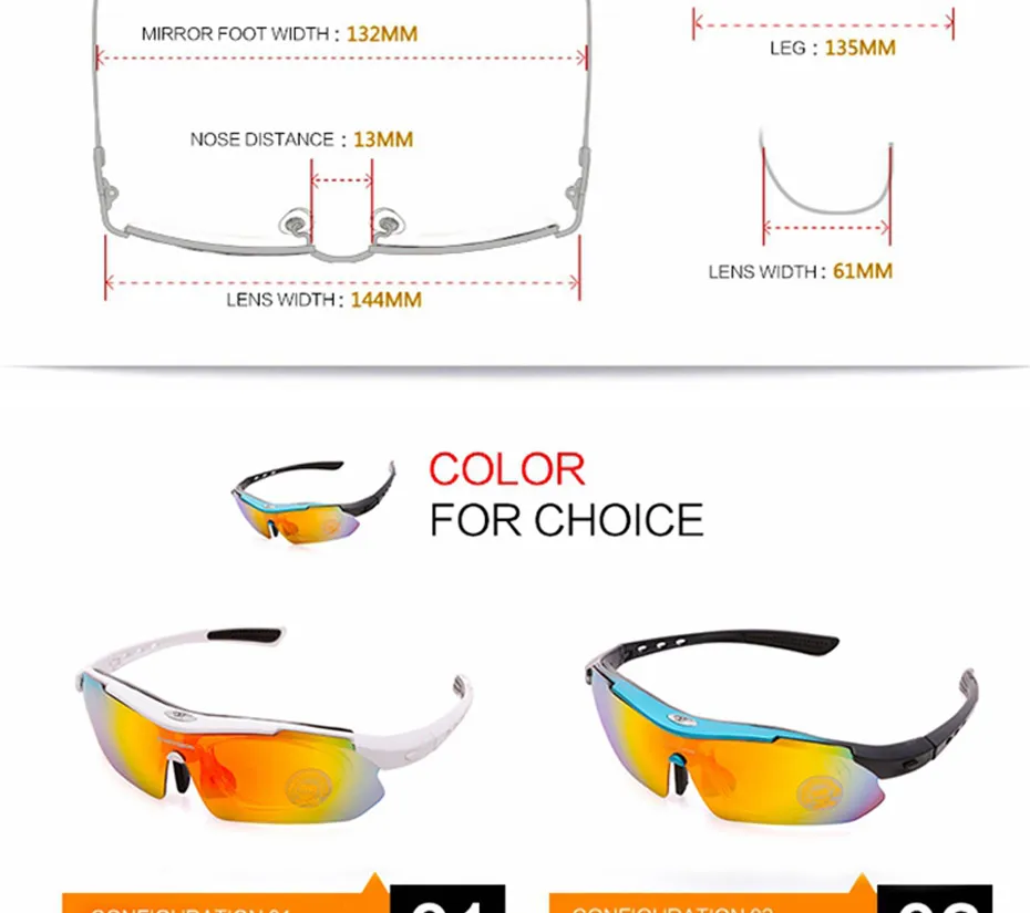 2020 Polarized Cycling Glasses 5 Len Men Running Fishing Sun Glasses UV Protect Mountain Road Bicycle MTB Sunglasses Eyewear
