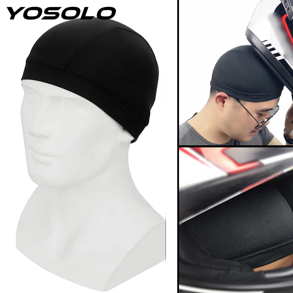 YOSOLO гоночная Кепка Под шлем M/L Размер мотоциклетный шлем внутренняя Кепка быстросохнущая дышащая Кепка