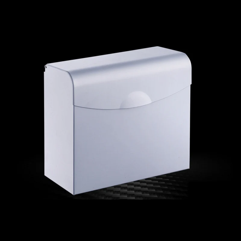 Космический алюминиевый почтовый ящик типа держатель для туалетной бумаги чехол с крышкой диспенсер для ванной комнаты Водонепроницаемая коробка для рулона салфеток держатель для салфеток - Цвет: F