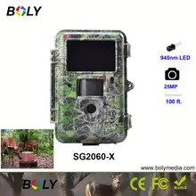 Охотничьи камеры с поворотом движения 25MP ночного видения 100 футов Boly 1080P фото ловушка Невидимый ИК светодиодный 940nm игровые камеры