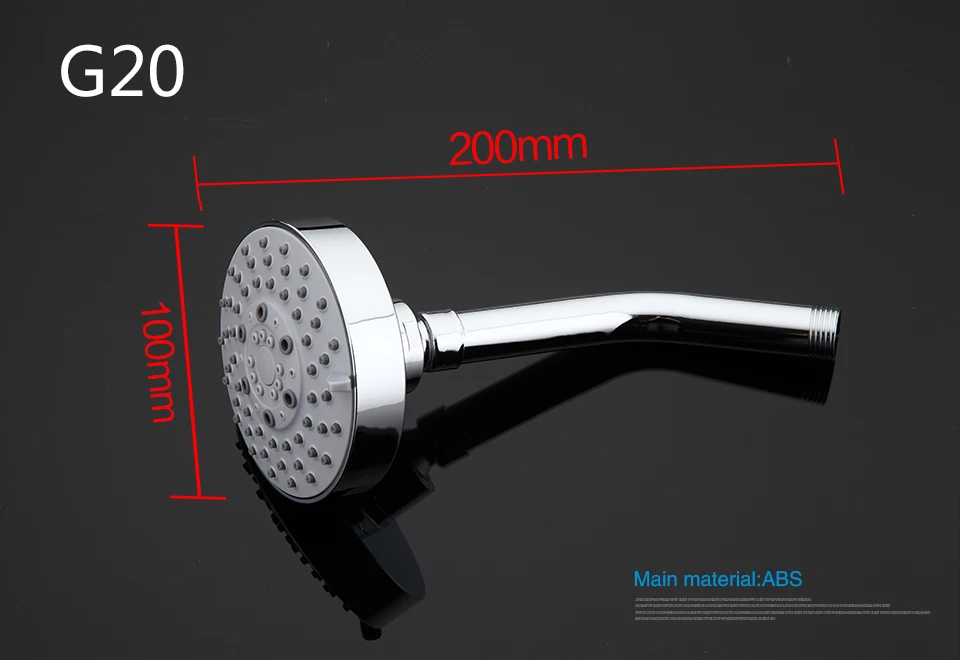 Gappo Bathroom Hand Shower Bath Shower Pressure Massage Rainfall SPA Water Shower Head Chrome Water Saving LED Mixer Tap