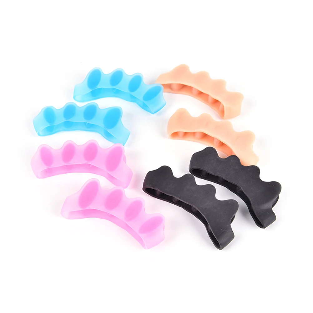 Silicone Foot Care Gel Bunion Protector Toe Separators Straightener Spreader Correctors Hallux Valgus Correction 1 Pair