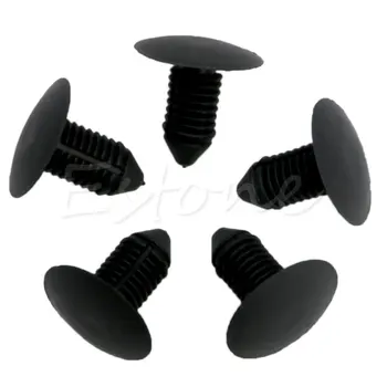 20Pcs Car Bumper Fender Plastic Rivets 10mm Hole Black Fasteners for Ford New hot 1