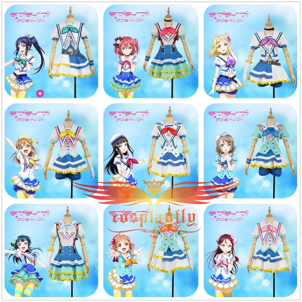 Милый! солнечный свет! Aqours OP Jumping Heart Dia канань Марий Чика Руби Yoshiko Riko Watanabe You Hanamaru