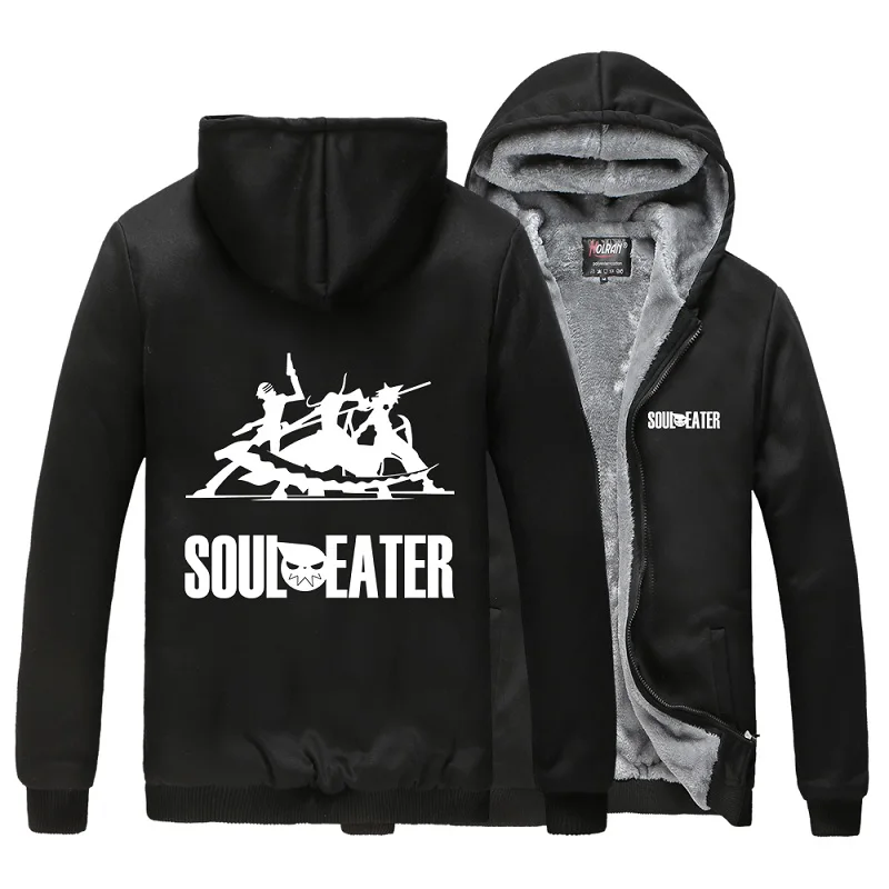 Высокое качество унисекс аниме Cos Soul Eater MAKA ALBARN пальто с капюшоном флисовая куртка кардиган Soul Eater черная звезда Толстая Мужская куртка с капюшоном