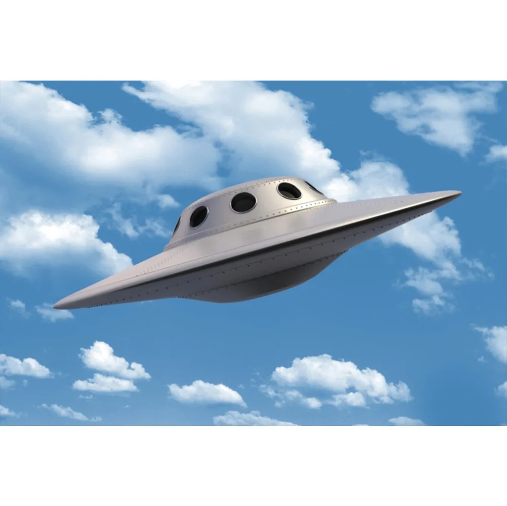 

Laeacco Blue Sky Cloud UFO Alien Science Fiction Baby Portrait Photographic Backgrounds Photography Backdrop For Photo Studio