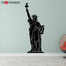 Statue Of Liberty New York Attraction Vinyl Wall Sticker Vinyl Home Decoration For Living Room Removable Mural Decals House 3368