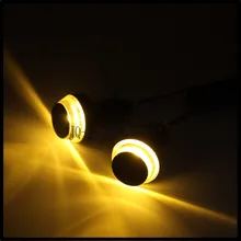 CNC Мотоцикл Янтарный светодиодный индикатор Ручки Бар торцевой индикатор заглушка для рукоятки указатель поворота для MX мотоцикла мотокросса грязи питбайк