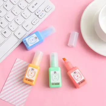

8 pcs/lot Candy Color Triangle Mini Highlighter Color Pen Graffiti Pen Highlighter Office Supplies Stationery School Supplies