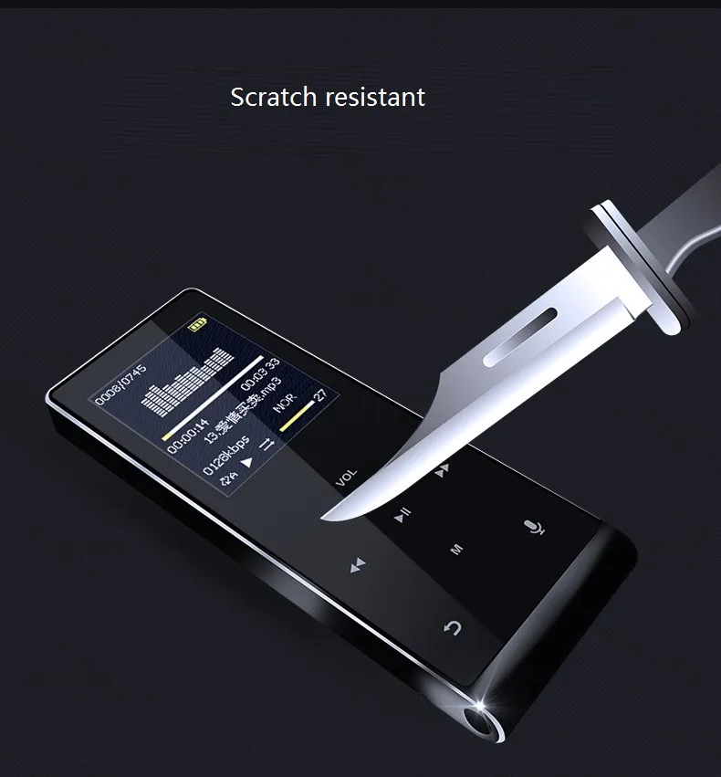 Bluetooth HIFI MP4 Player 8G Touch Screen MP3 Multi-language Shatterproof Scratch Resistant Pedo Meter Recorder E-Book Video (22)