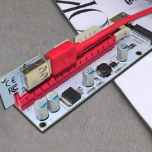 Электрический кабель питания новейший VER008S 0,6 м USB 3,0 кабель Профессиональный Горный PCI-E Express PCI-E 1X до 16X M2 riser card Adapter