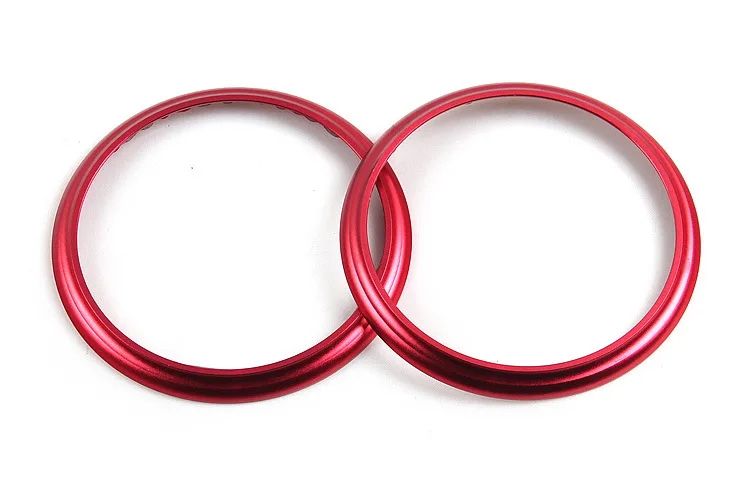 2 шт. выход кондиционера декоративный круг отделка Алюминий для Subaru BRZ Toyota GT86 2013 - Название цвета: RED