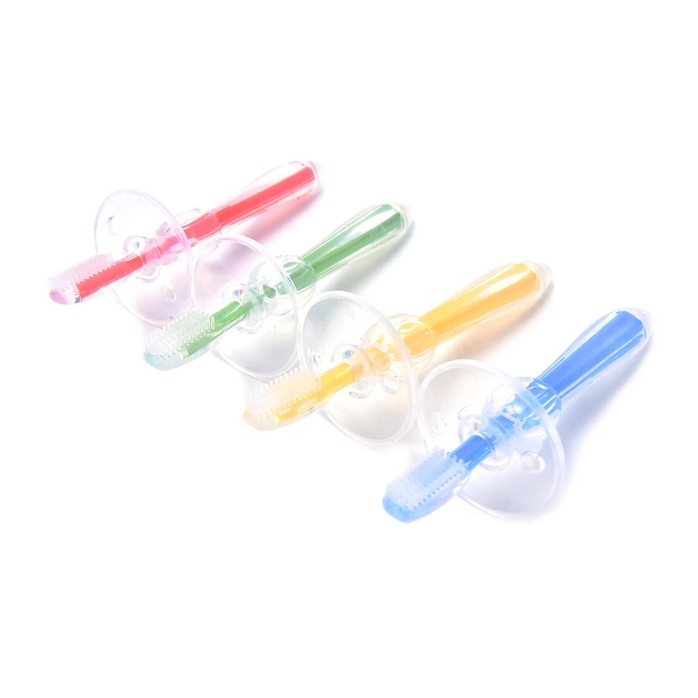 1 шт. мягкий безопасный силиконовый детский Прорезыватель для обучения зубные щетки для новорожденных здоровые для ухода за зубами кисти инструмент