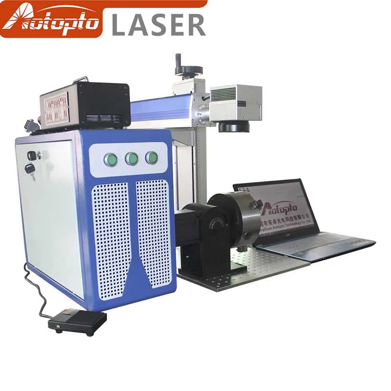 20W 30W 50w fiber laser metal marking machine used for aluminum gold silver brass engraving for sale