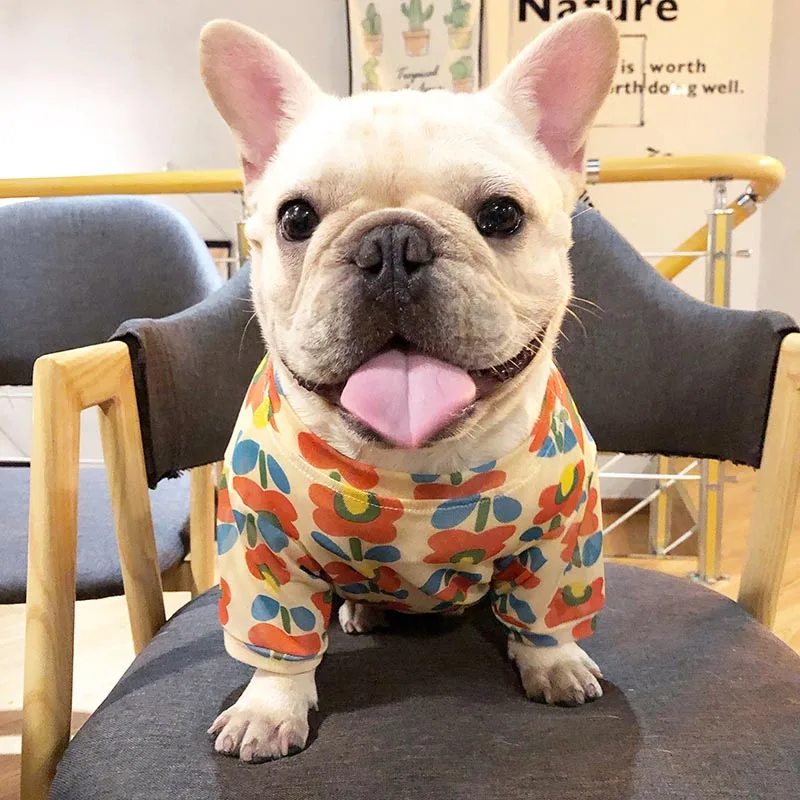

Fat Dog Clothes Summer Pets Dogs Clothing Bulldog Pug Pet Clothes For Dogs Mesh Shirt Breathable Puppy Dog Costume Ropa Perro