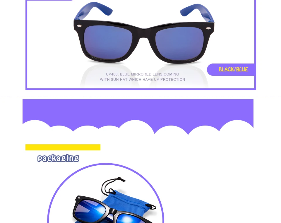 EYEGUARD UV400 очки Детские& солнце шляпа солнечных очков, Для Детей Кепка для улицы