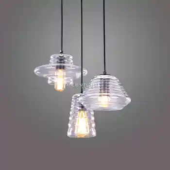 

2016 new Nordic modern minimalist creative office bedroom Cafe dining room single head glass pendant Light