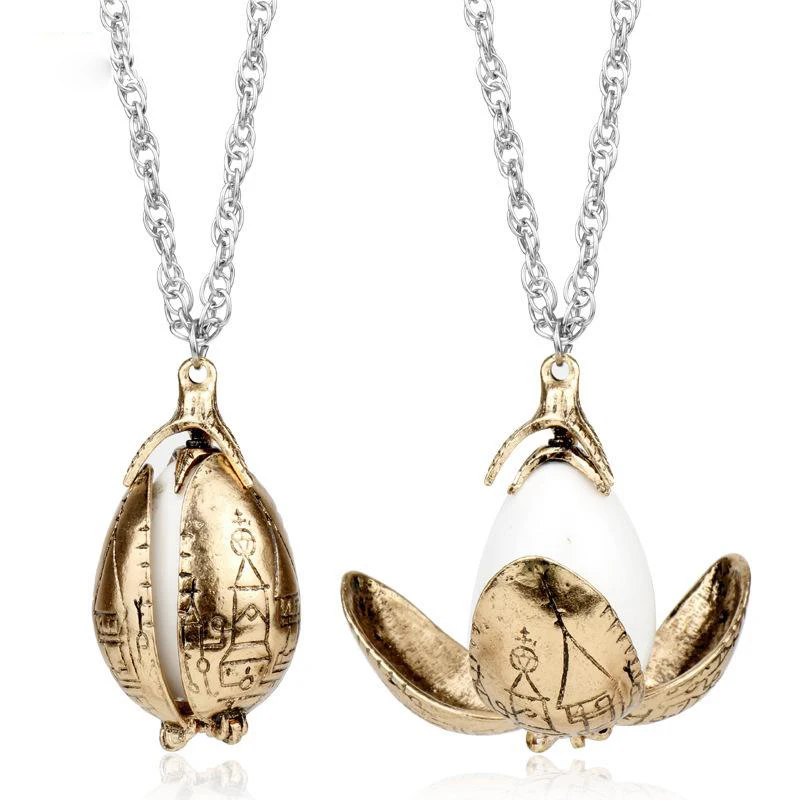 2019 New Fire Dragon Egg Pendant Necklace Goblet Of Rotation Activity Unisex Magic Open Gift Vintage Dropshipping | Украшения и
