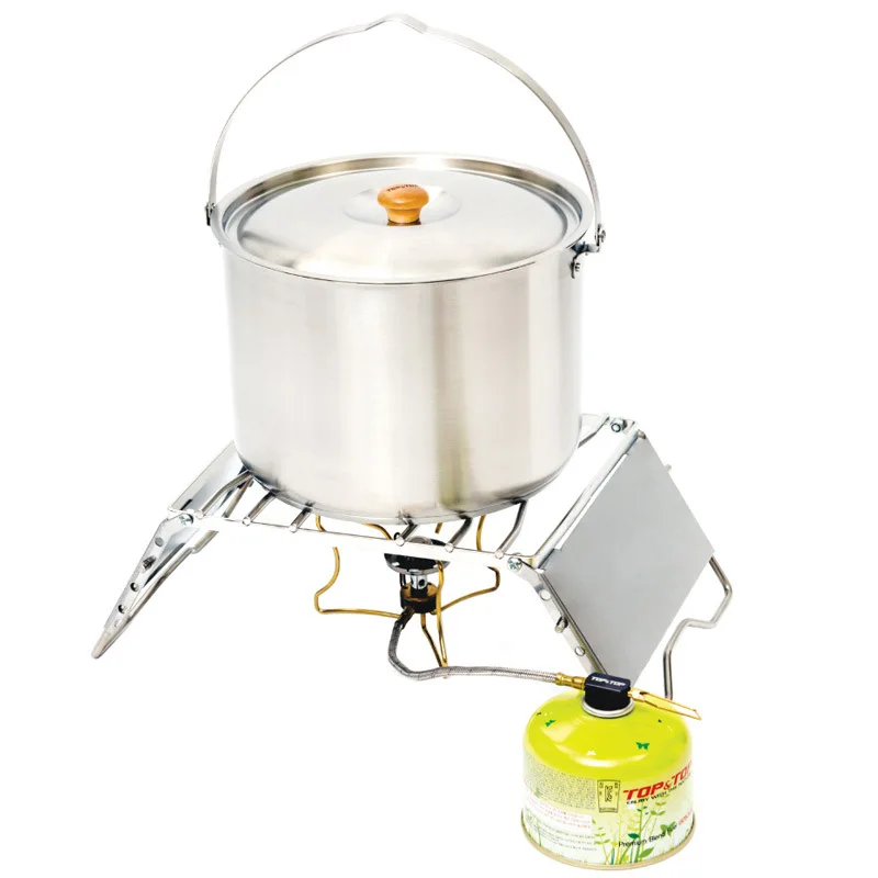 FOHOZ Outdoor Stove Pot Stand Rack Portable Camping Cooking Stainless