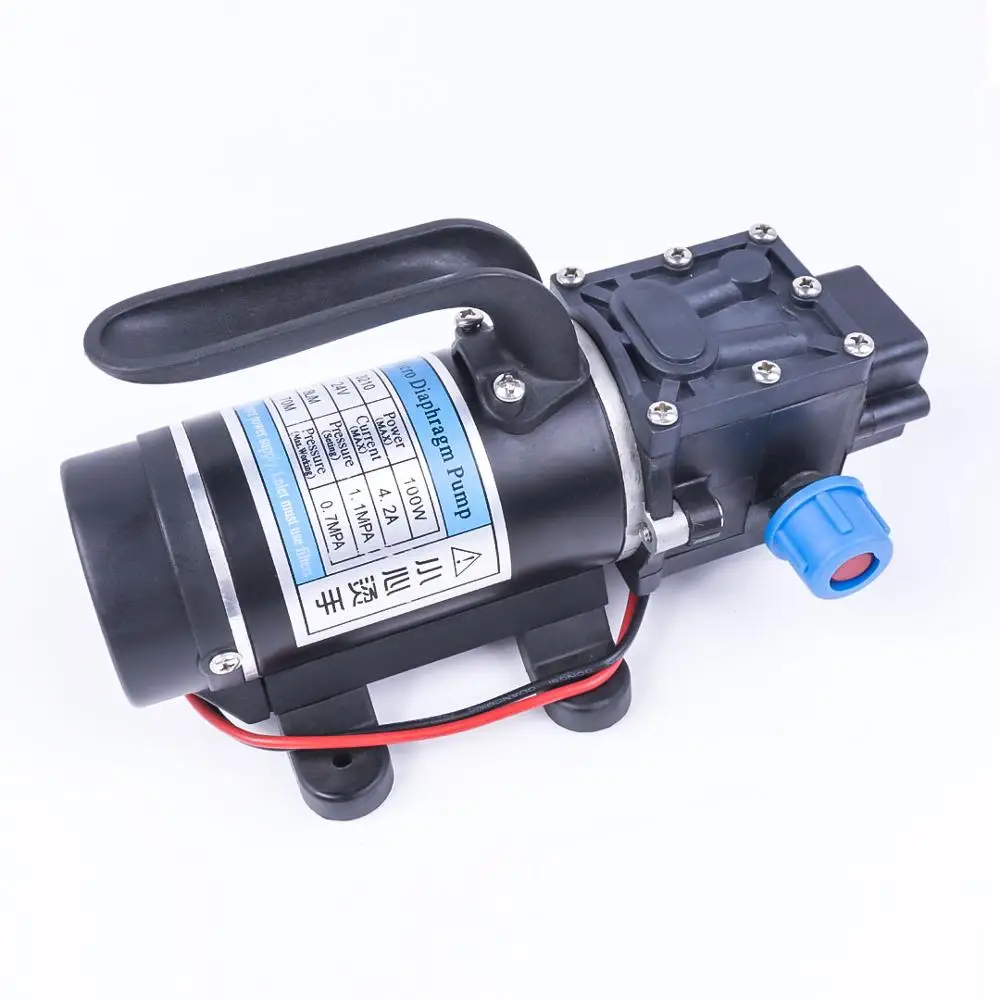 DC 24 V 100 W 130PSI 8L/мин мембранный самовсасывающий насос высокого давления для воды сельскохозяйственный Электрический водяной насос Автомойка спрей
