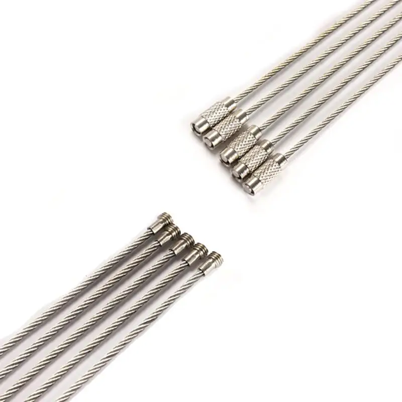 5pcs/10pcs/20pcs/lot Cheap Wire Rope Key Chain Stainless Steel Wire Keychain Carabiner Cable Key Ring Outdoor sleutelhang ring 5pcs/10pcs/20pcs/lot Cheap Wire Rope Key Chain Stainless Steel Wire Keychain Carabiner Cable Key Ring Outdoor sleutelhang ring