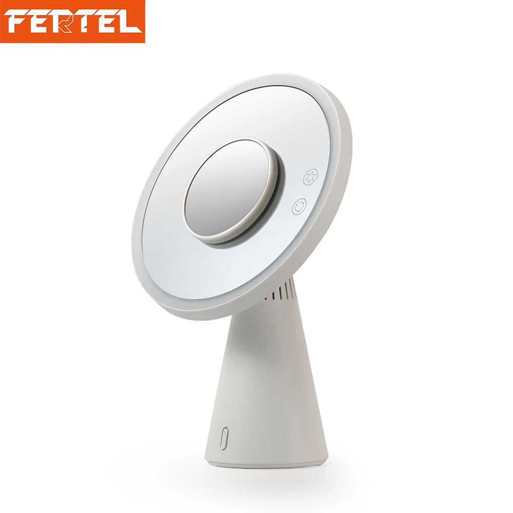

Wireless Bluetooth Speaker 3 in 1 5x Makeup Mirror + LED Desk Lamp + Rechargeable Bluetooth 4.0 Column Speaker