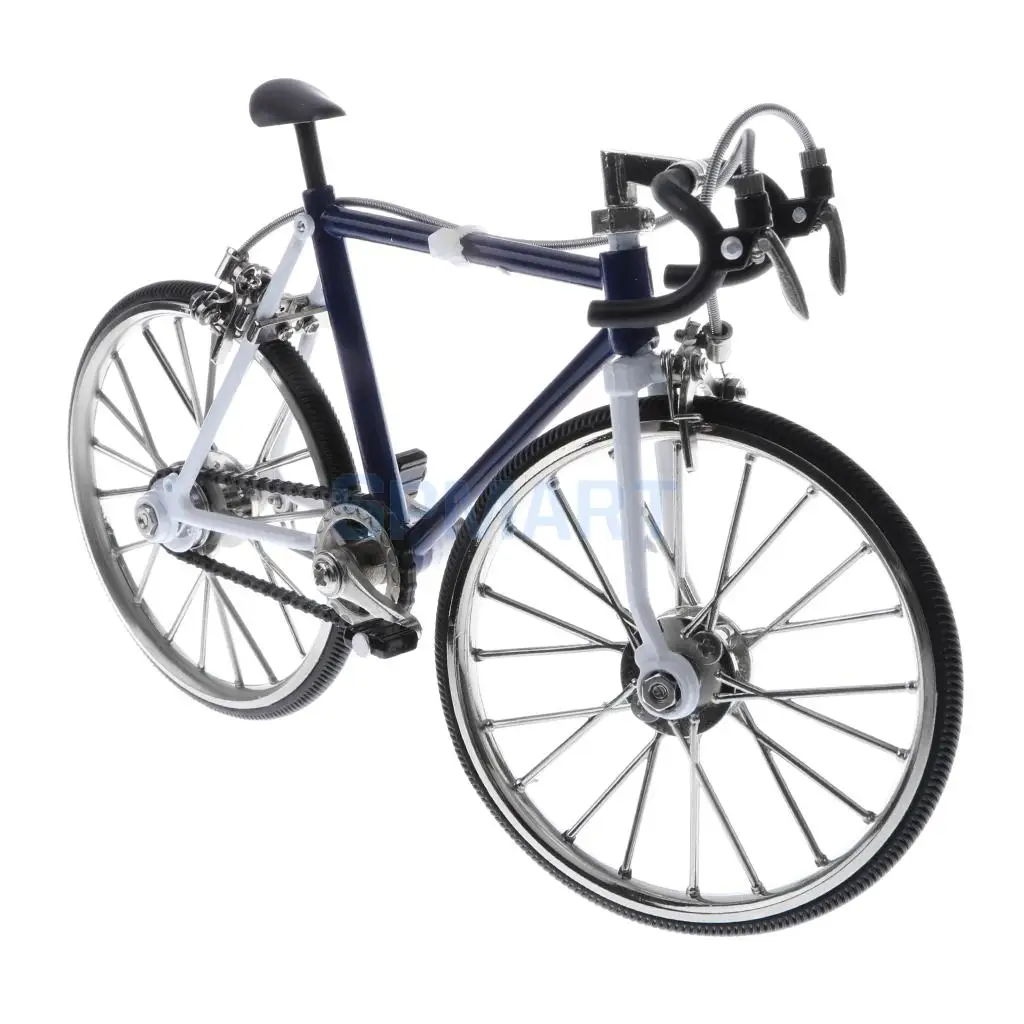 1:10 Scale Alloy Diecast Racing Bike Model Replica Bicycle Cycling Toy Desk Craft Collection Blue