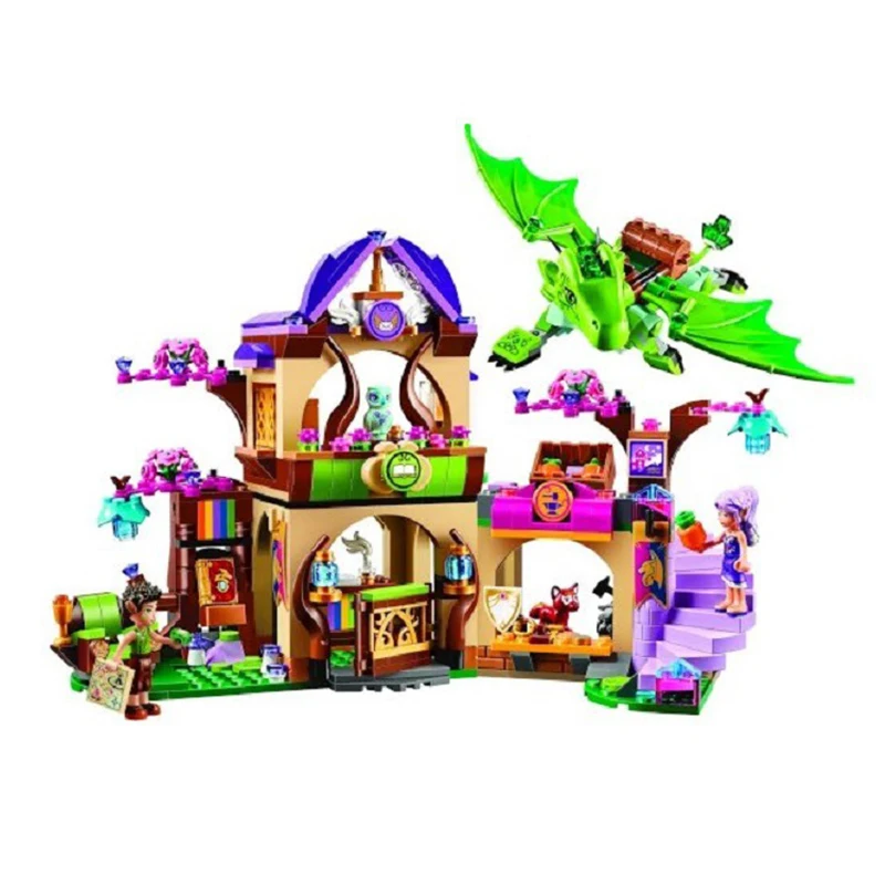 

10504 694Pcs Legoed Friends The Secret Market Place Building Kit Dragon Figures Building Block Set Compatible Bela Girl Toys