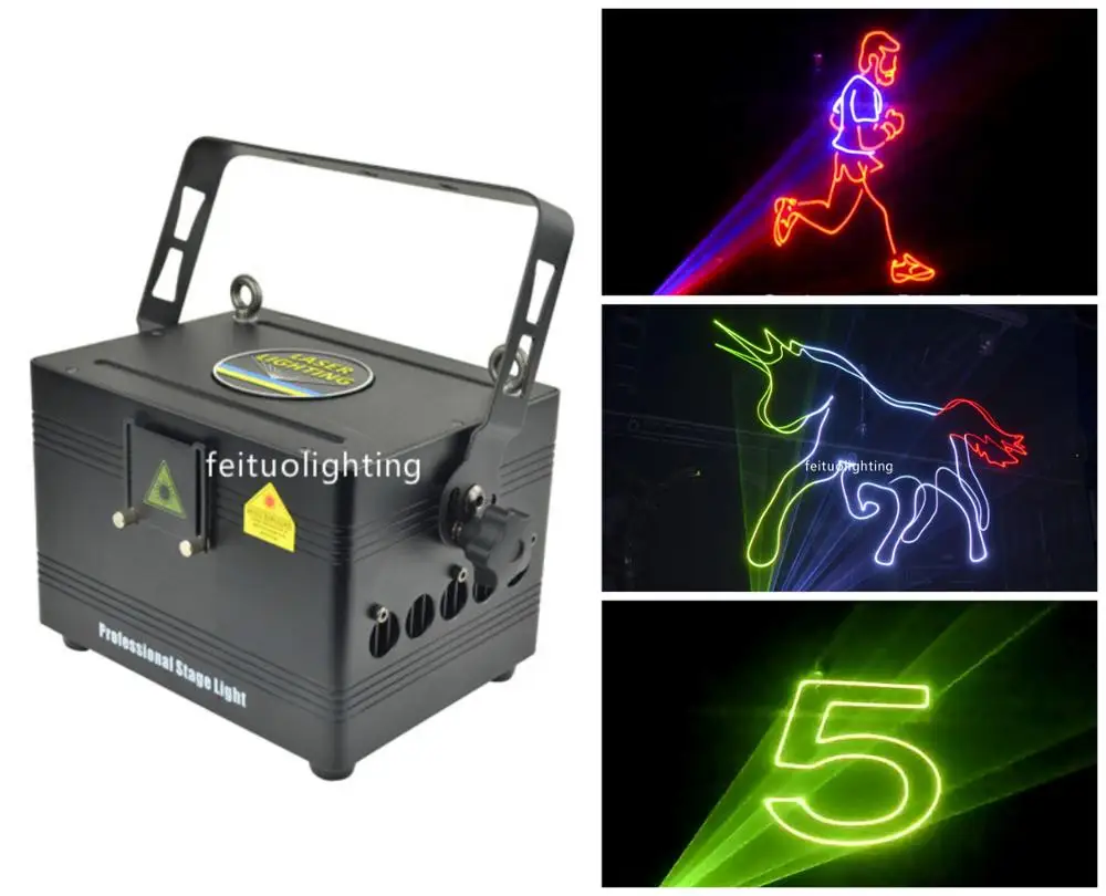 1 Вт/2 Вт/3 Вт опция RGB лазер 3D анимация лазерное шоу DMX512 ILDA DJ Лазерная лазерный свет