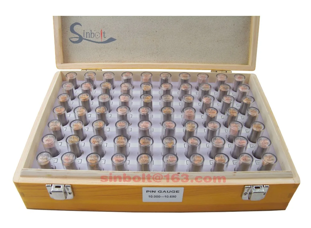 

Sinbolt Metric Pin Gauge Set,10.000mm--11.000mm,101pcs,fast delivery!